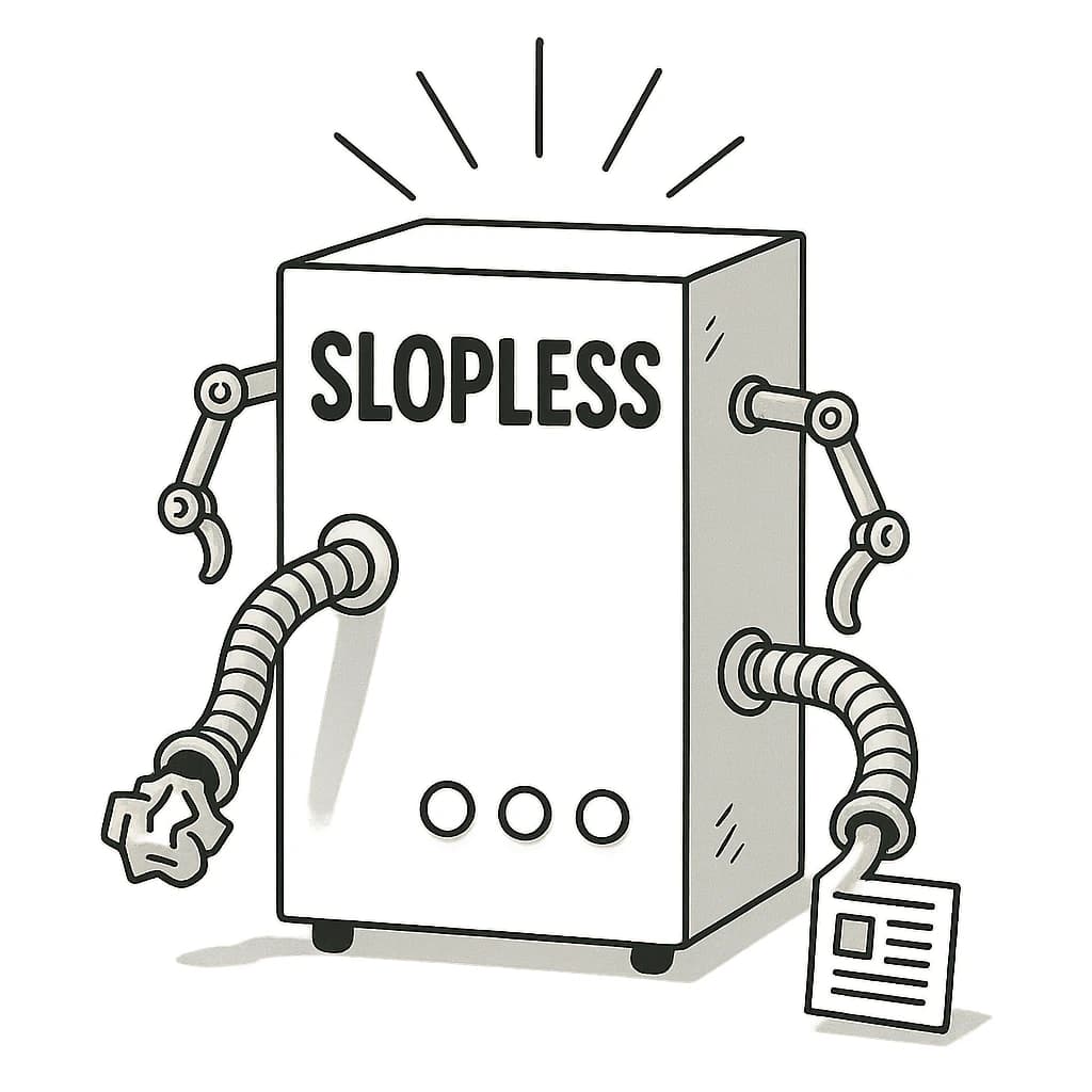 A website audit machine reviewing a page
